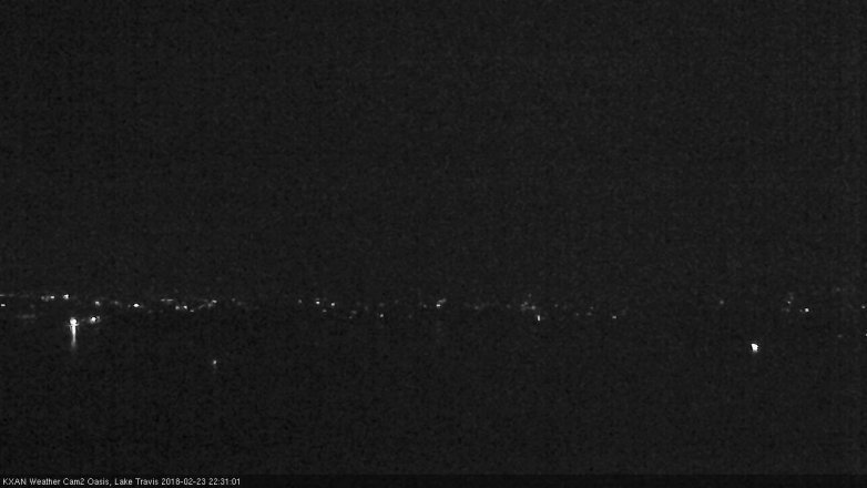 Lake Travis webcam, February 23, 2018 9:55 PM CT