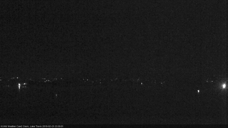 Lake Travis webcam, February 23, 2018 10:55 PM CT