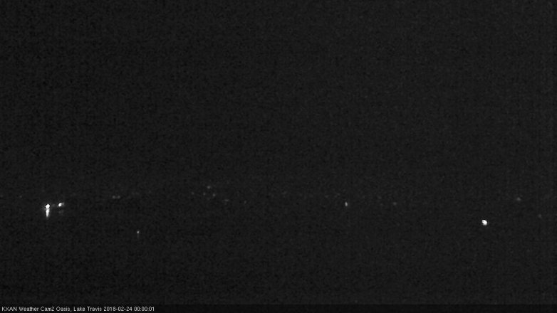 Lake Travis webcam, February 23, 2018 11:05 PM CT