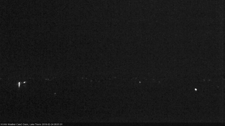Lake Travis webcam, February 23, 2018 11:25 PM CT