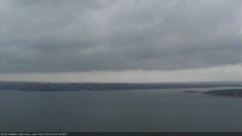 Lake Travis webcam, February 24, 2018 9:25 AM CT
