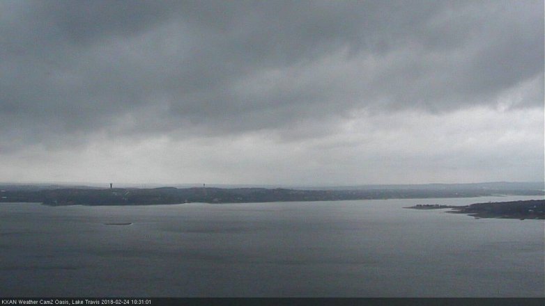 Lake Travis webcam, February 24, 2018 9:35 AM CT