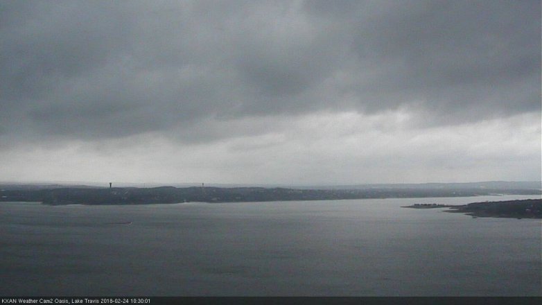 Lake Travis webcam, February 24, 2018 9:55 AM CT