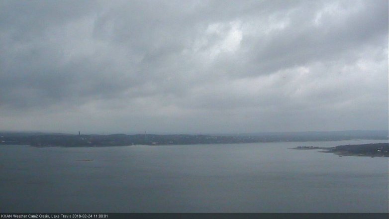 Lake Travis webcam, February 24, 2018 10:05 AM CT