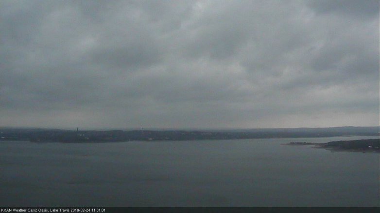 Lake Travis webcam, February 24, 2018 10:40 AM CT