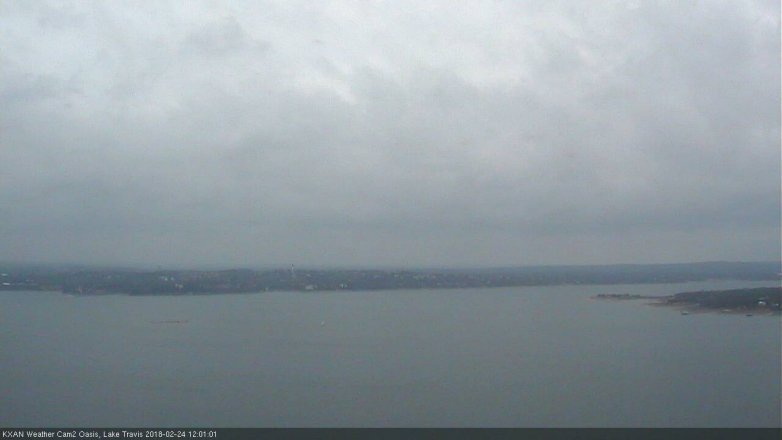 Lake Travis webcam, February 24, 2018 11:10 AM CT