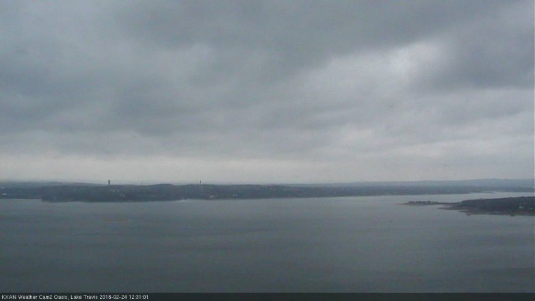 Lake Travis webcam, February 24, 2018 11:45 AM CT