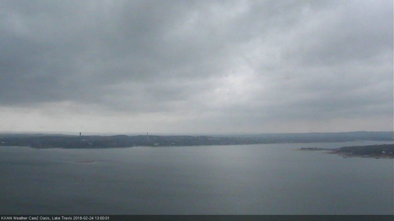 Lake Travis webcam, February 24, 2018 12:10 PM CT
