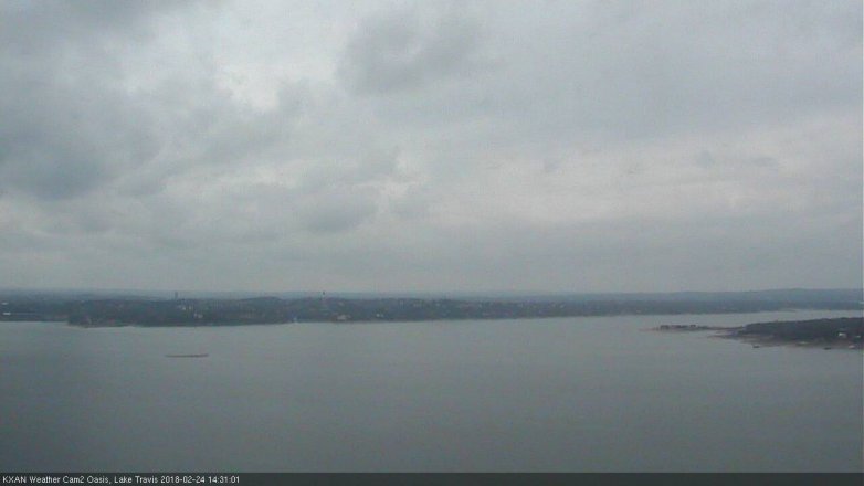 Lake Travis webcam, February 24, 2018 1:50 PM CT