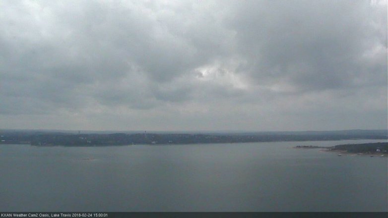 Lake Travis webcam, February 24, 2018 2:10 PM CT