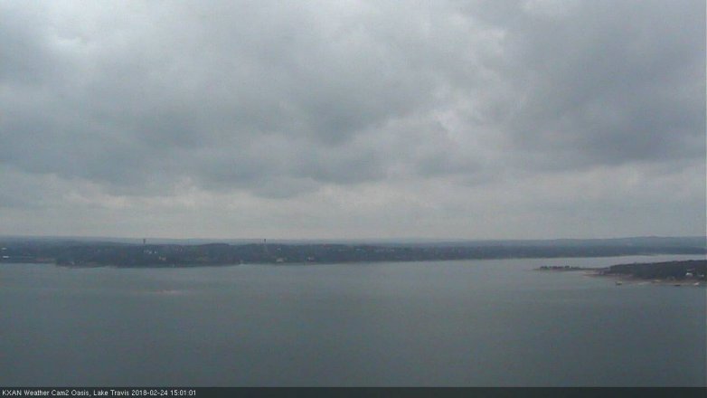 Lake Travis webcam, February 24, 2018 2:20 PM CT