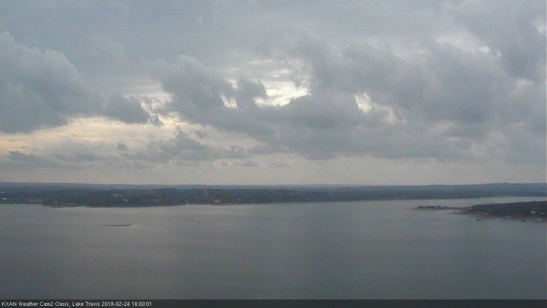 Lake Travis webcam, February 24, 2018 3:05 PM CT