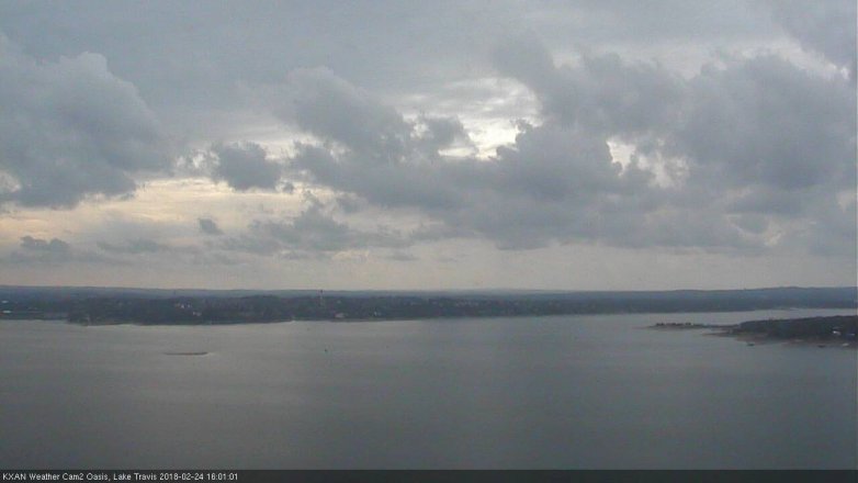 Lake Travis webcam, February 24, 2018 3:25 PM CT