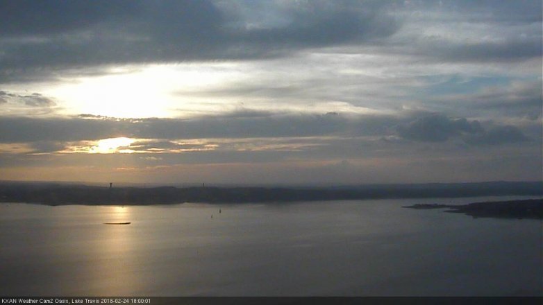 Lake Travis webcam, February 24, 2018 5:30 PM CT