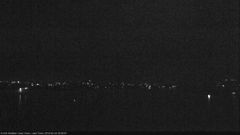 Lake Travis webcam, February 24, 2018 7:10 PM CT