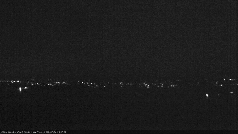Lake Travis webcam, February 24, 2018 7:50 PM CT