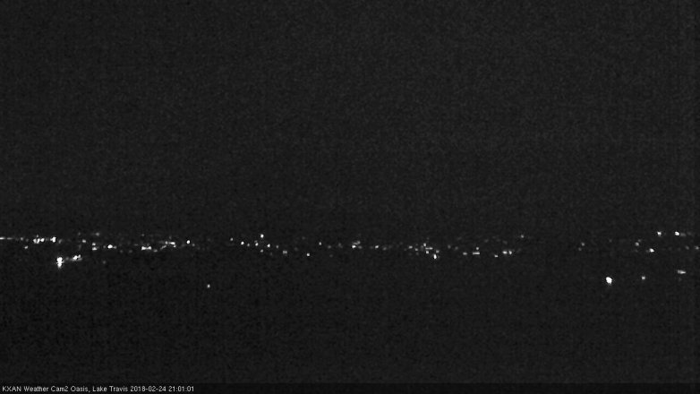 Lake Travis webcam, February 24, 2018 8:20 PM CT