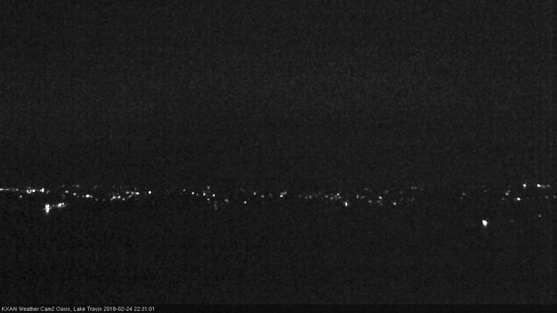 Lake Travis webcam, February 24, 2018 9:55 PM CT