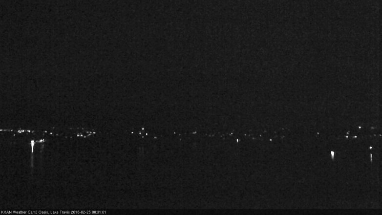 Lake Travis webcam, February 24, 2018 11:45 PM CT