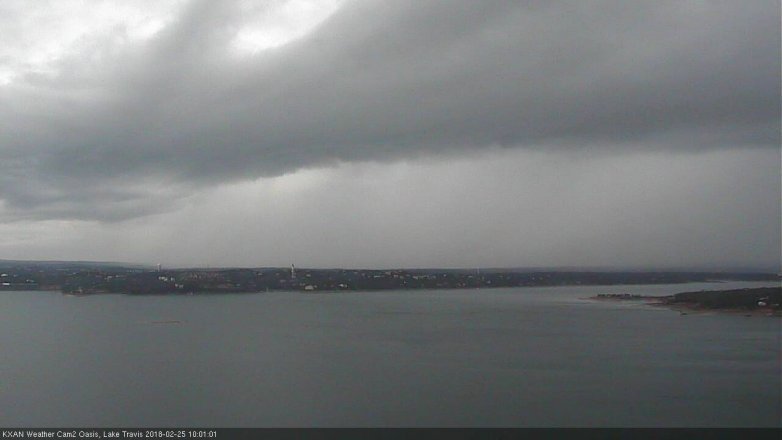 Lake Travis webcam, February 25, 2018 9:10 AM CT