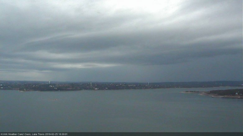 Lake Travis webcam, February 25, 2018 9:50 AM CT