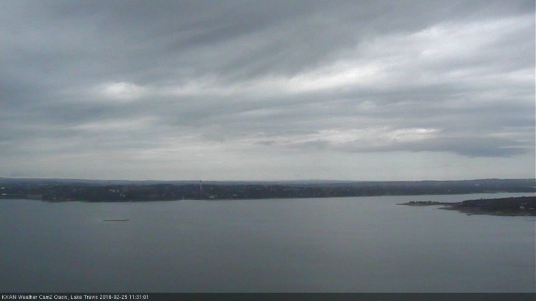 Lake Travis webcam, February 25, 2018 10:40 AM CT