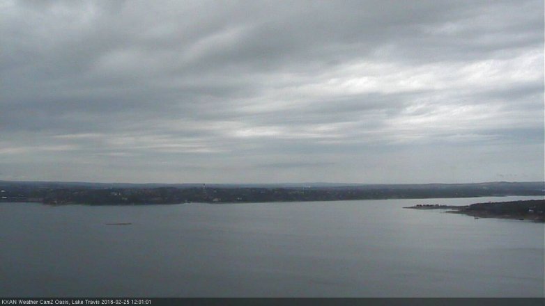 Lake Travis webcam, February 25, 2018 11:05 AM CT