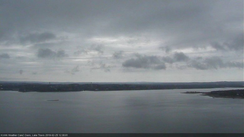 Lake Travis webcam, February 25, 2018 11:45 AM CT