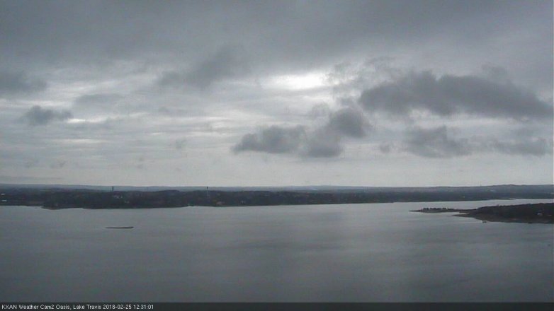Lake Travis webcam, February 25, 2018 12:00 PM CT