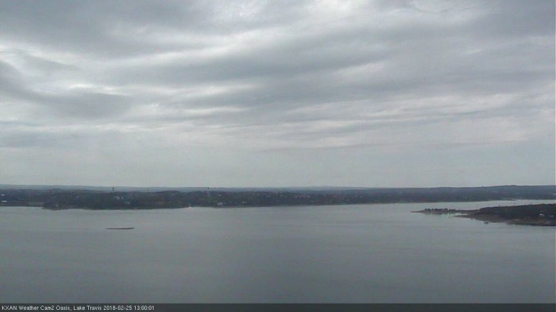 Lake Travis webcam, February 25, 2018 12:25 PM CT