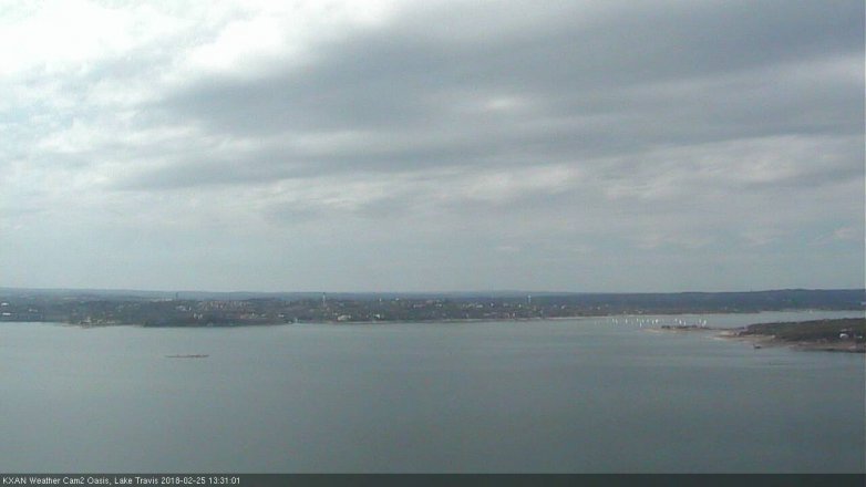 Lake Travis webcam, February 25, 2018 12:55 PM CT