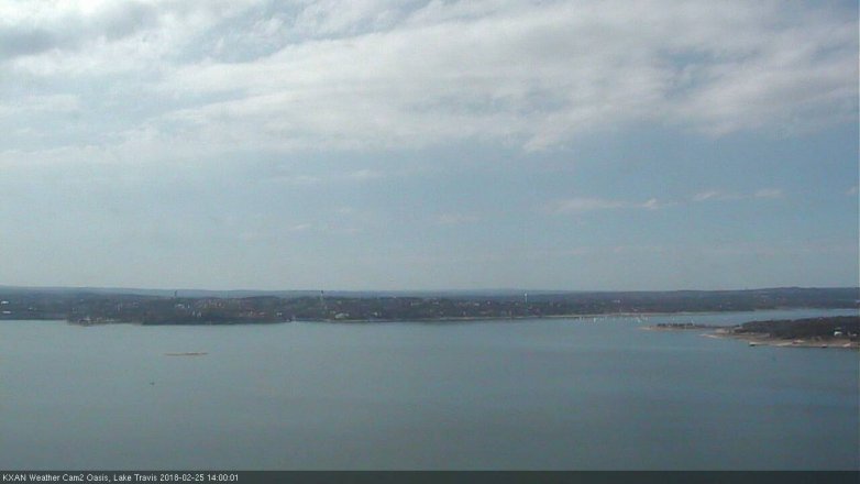 Lake Travis webcam, February 25, 2018 1:20 PM CT