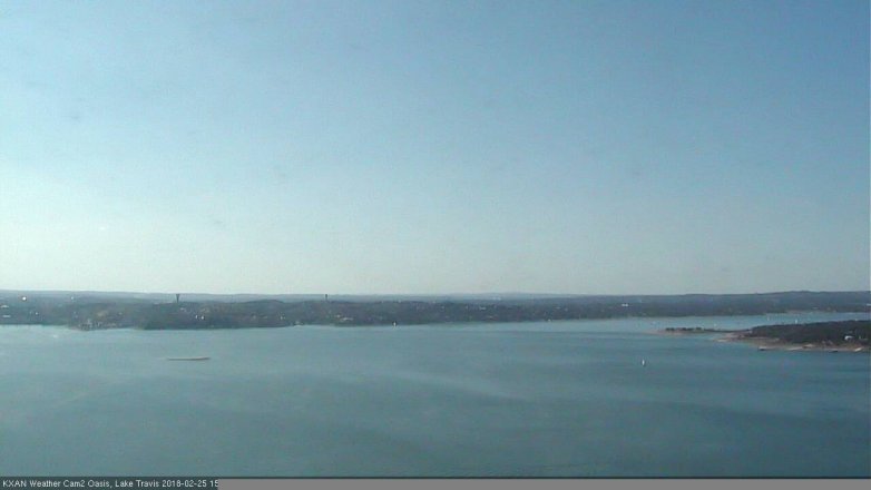 Lake Travis webcam, February 25, 2018 2:15 PM CT