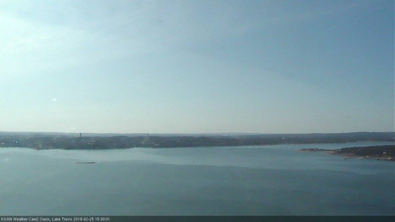 Lake Travis webcam, February 25, 2018 2:35 PM CT