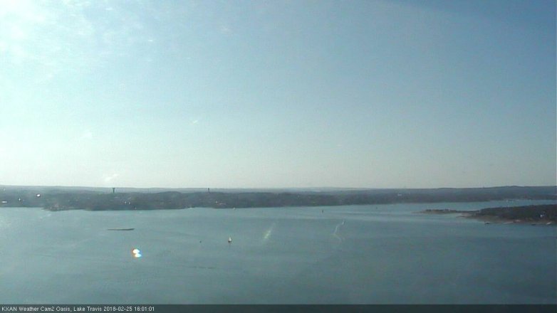 Lake Travis webcam, February 25, 2018 3:10 PM CT