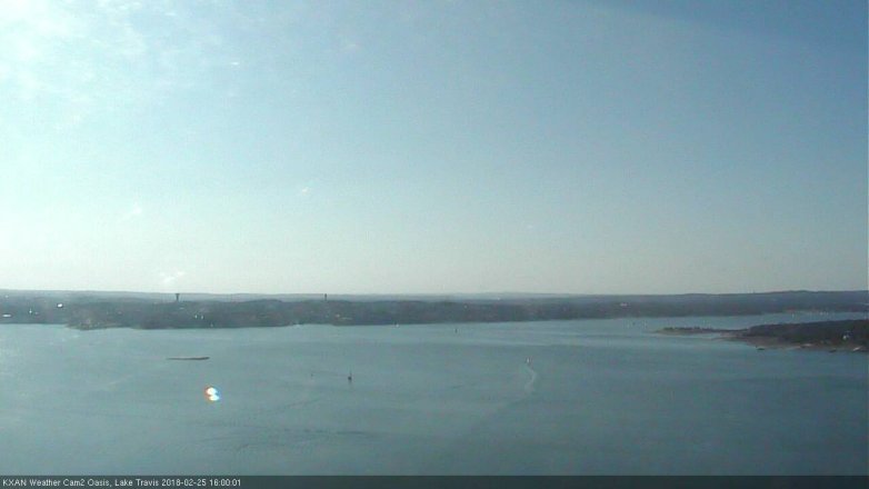 Lake Travis webcam, February 25, 2018 3:15 PM CT