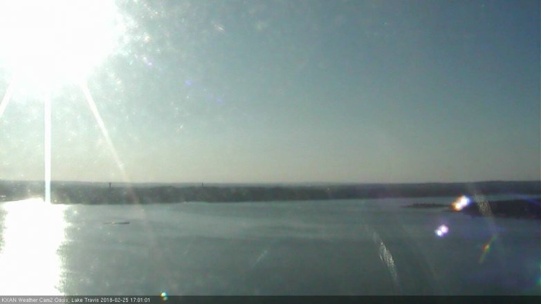 Lake Travis webcam, February 25, 2018 4:05 PM CT