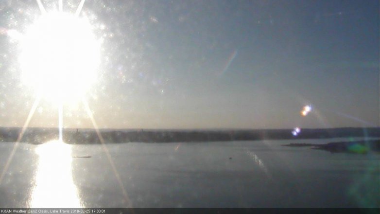 Lake Travis webcam, February 25, 2018 4:35 PM CT