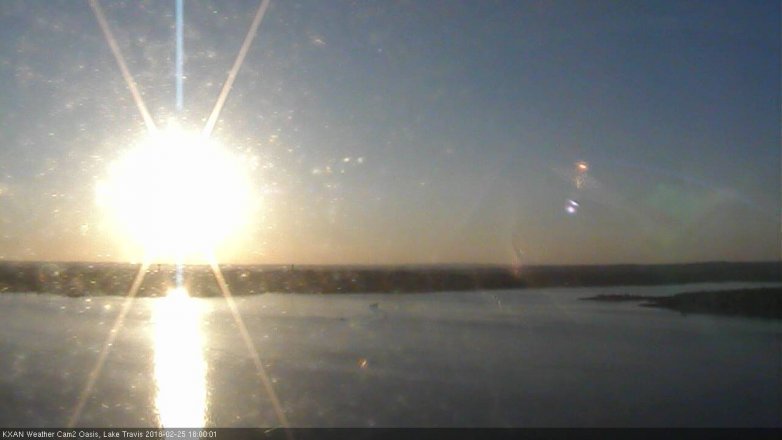 Lake Travis webcam, February 25, 2018 5:05 PM CT