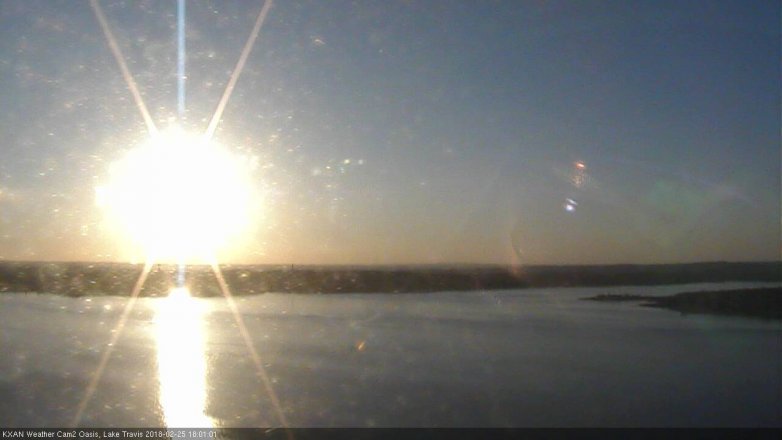 Lake Travis webcam, February 25, 2018 5:25 PM CT