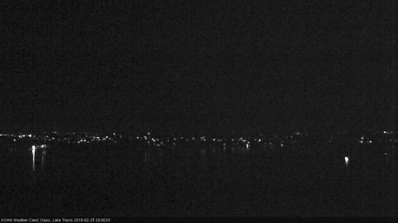 Lake Travis webcam, February 25, 2018 7:25 PM CT