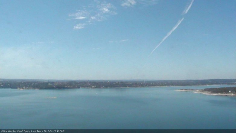 Lake Travis webcam, February 26, 2018 12:05 PM CT