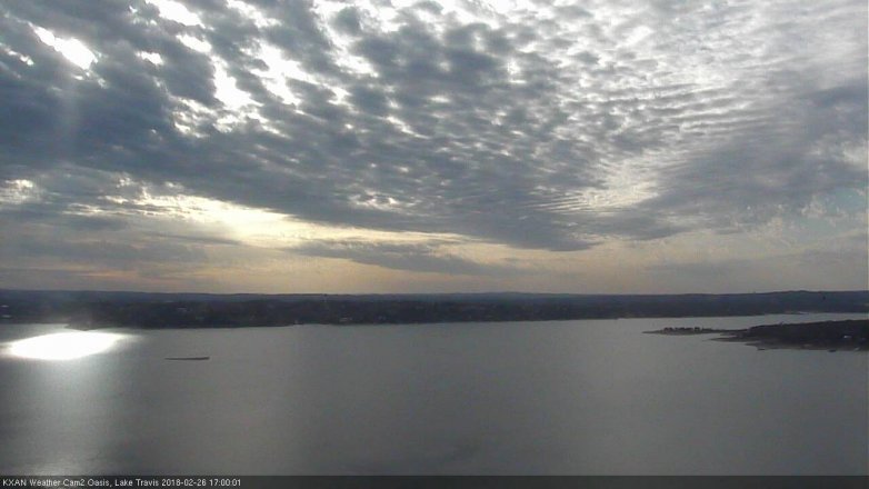 Lake Travis webcam, February 26, 2018 4:05 PM CT