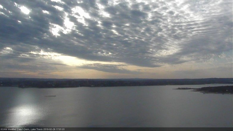 Lake Travis webcam, February 26, 2018 4:25 PM CT