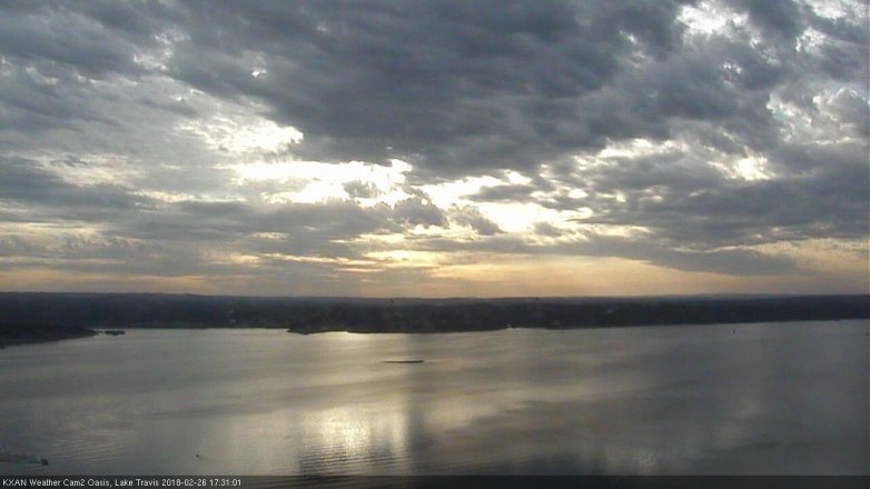 Lake Travis webcam, February 26, 2018 5:00 PM CT