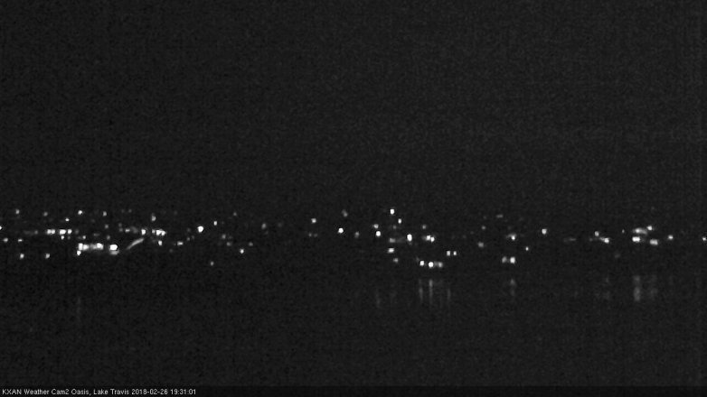 Lake Travis webcam, February 26, 2018 6:50 PM CT