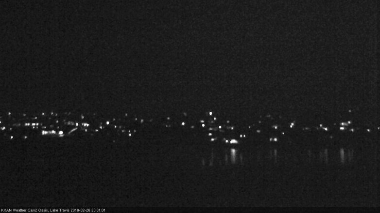 Lake Travis webcam, February 26, 2018 7:15 PM CT
