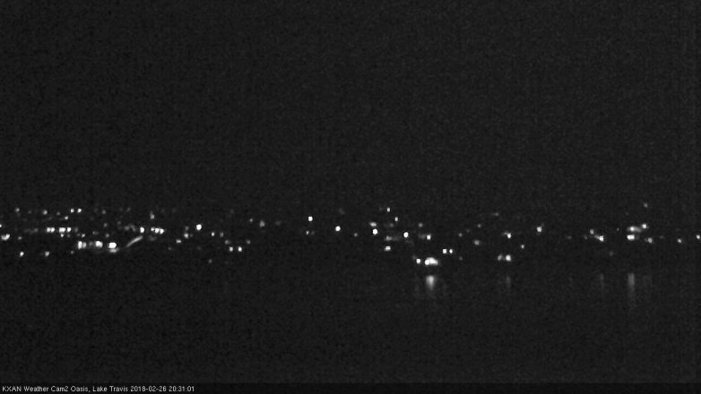 Lake Travis webcam, February 26, 2018 7:55 PM CT