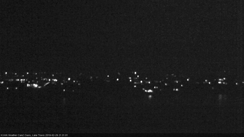 Lake Travis webcam, February 26, 2018 8:35 PM CT