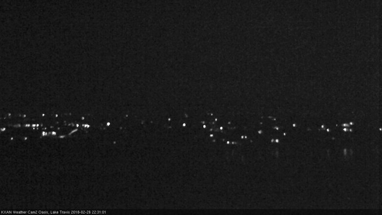 Lake Travis webcam, February 26, 2018 9:55 PM CT